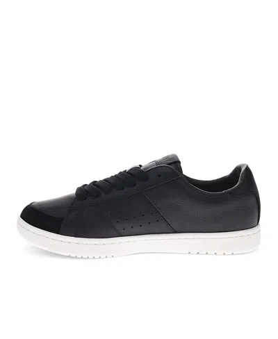 Pony Mens M-pro Low Perf Genuine Leather And Suede Premium Lace Up Athletic Sneaker Shoe In Black,white