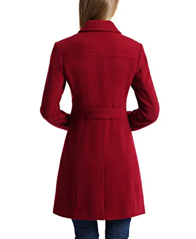 Kimi & Kai Women's Liz Wool Walking Coat In Wine