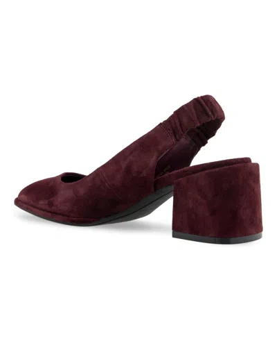 Aerosoles Altona Slingback Pump In Deep Aubergine Suede
