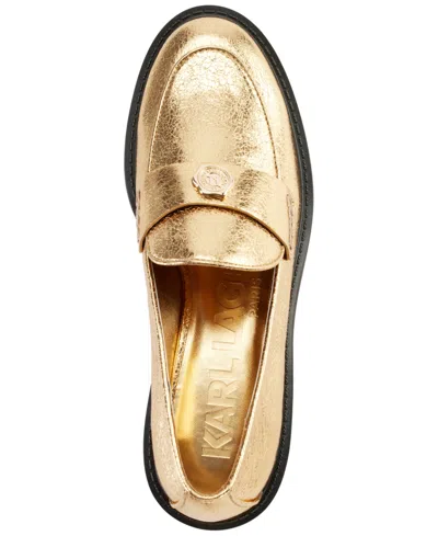 Karl Lagerfeld Women's Rylyn Loafers In Gold