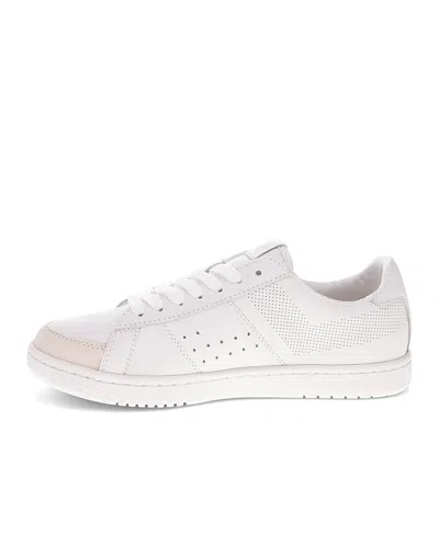 Pony Mens M-pro Low Perf Genuine Leather And Suede Premium Lace Up Athletic Sneaker Shoe In White