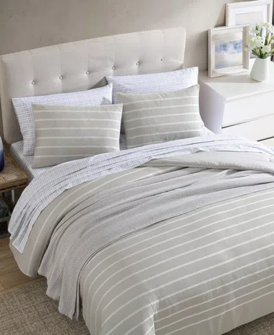 Nautica Hadley Microfiber Comforter Bedding Set In Sea Wheat