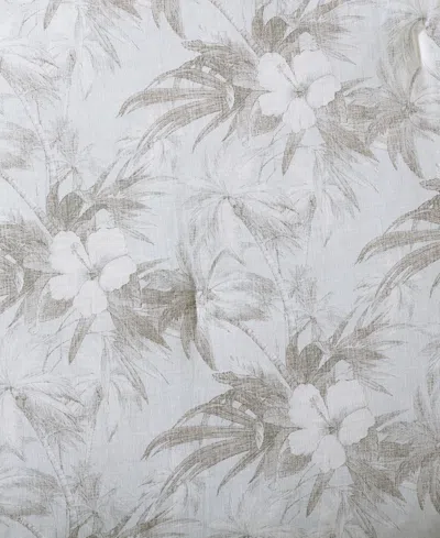 Tommy Bahama Home Beachway Blooms Reversible 3-pc. Duvet Cover Set, Full/queen In Day Grey