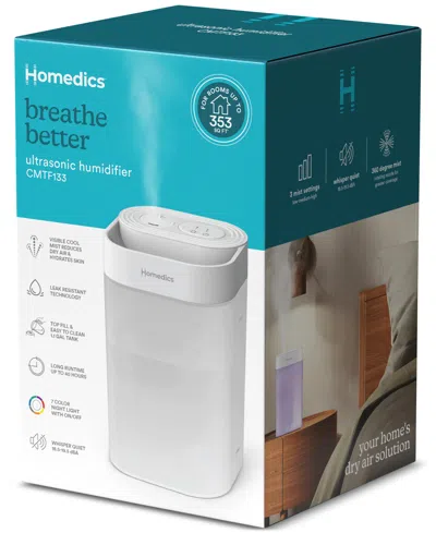 Homedics 1.1-gallon Ultrasonic Humidifier, Cmtf133 In White