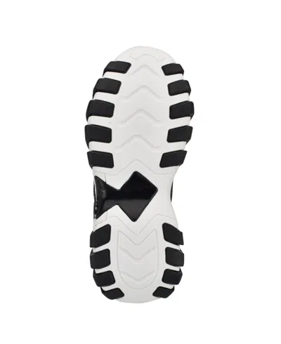 Guess Women's Nowah Triangle Lace-up Chunky Fashion Sneakers In Black Logo Multi