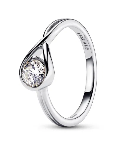 Pandora Infinite Lab-grown Diamond Ring In Sterling Silver
