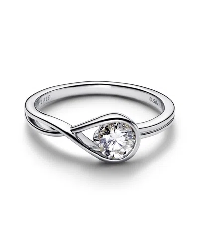 Pandora Infinite Lab-grown Diamond Ring In Sterling Silver