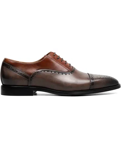 Stacy Adams Men's Reynolds Cap Toe Oxford In Gray Multi