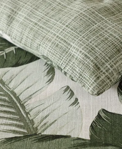 Tommy Bahama Home Vintage Palms Reversible 3-pc. Duvet Cover Set, Full/queen In Jungle Green
