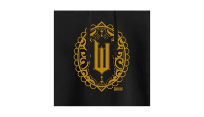 Hybrid Apparel Trendy Juniors Wicked Logo Graphic Cropped Hoodie In Black