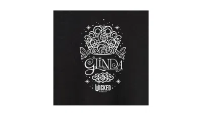 Hybrid Apparel Juniors Trendy Wicked Glinda Graphic Oversized T-shirt In Black