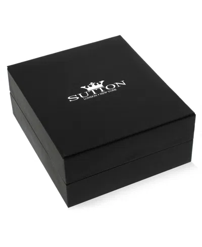Rhona Sutton Black Rolo Chain With Blue Wax Cord Stainless Steel Bracelet In Black