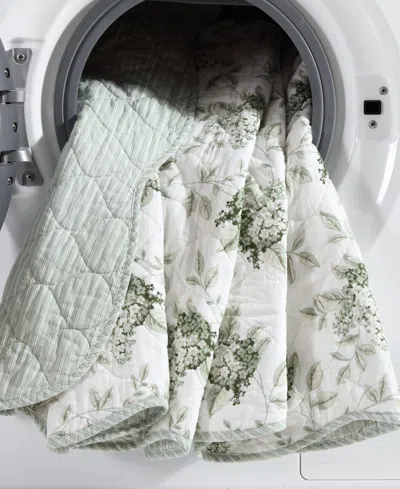 Laura Ashley Portland Floral Reversible 3-pc. Quilt Set, King In Green