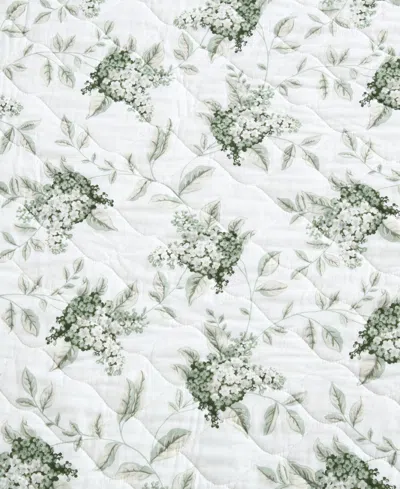 Laura Ashley Portland Floral Reversible 3-pc. Quilt Set, King In Green