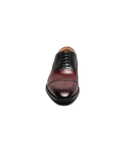 Stacy Adams Men's Reynolds Cap Toe Oxford In Burgundy Multi