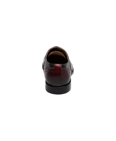 Stacy Adams Men's Reynolds Cap Toe Oxford In Burgundy Multi