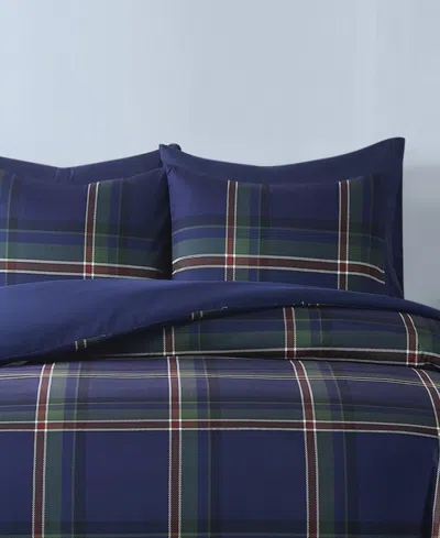 Truly Soft Bronson Plaid 2-pc. Comforter Set, Twin/twin Xl In Navy