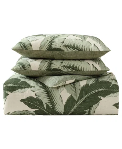 Tommy Bahama Home Vintage Palms Reversible 3-pc. Comforter Set, Full/queen In Jungle Green