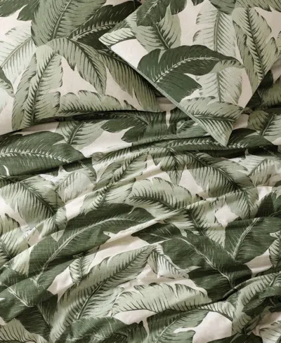 Tommy Bahama Home Vintage Palms Reversible 3-pc. Comforter Set, Full/queen In Jungle Green