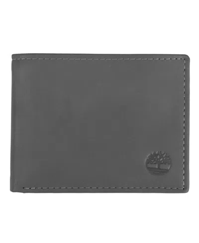 TIMBERLAND MEN'S CLOUDY PASSCASE LEATHER WALLET 