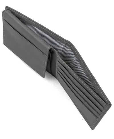Timberland Men's Cloudy Passcase Leather Wallet In Charcoal