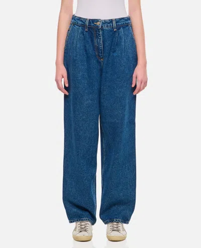 Shop Saks Potts Shake  Denim Pants In Blue