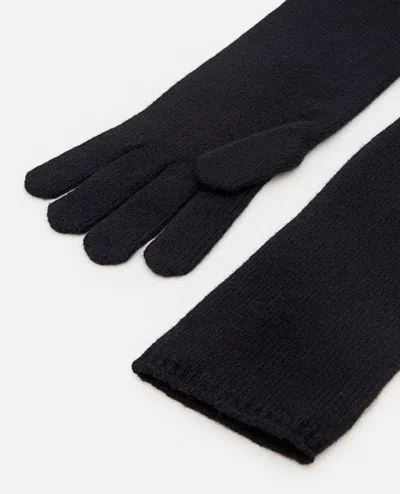 Max Mara Woman Black Gloves In Black