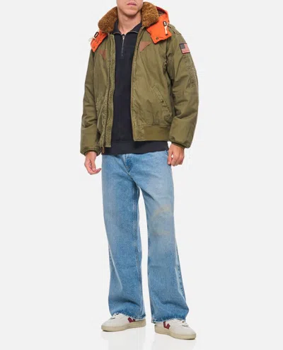 Polo Ralph Lauren Military Bomber Jacket In Green