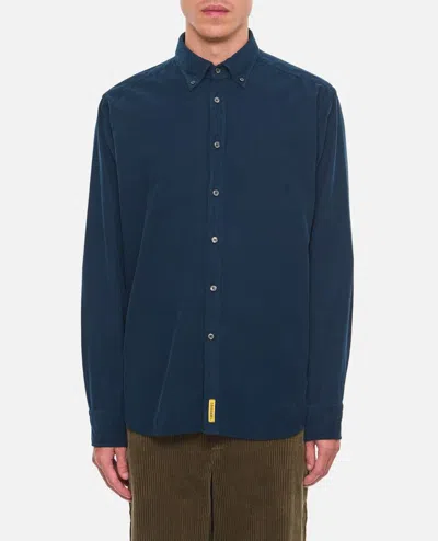 Bd Baggies Button-down Cotton Shirt In Blue