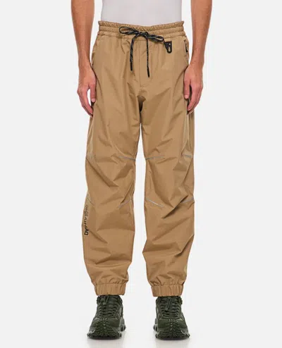 Shop Moncler Drawstring Pants In Beige