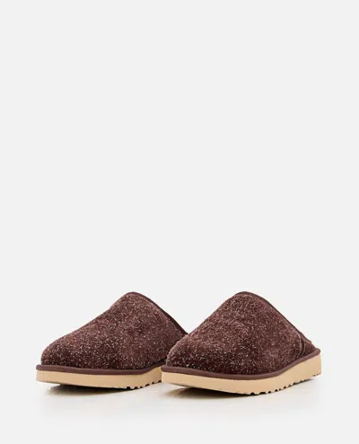Ugg M Classic Slip-on Shaggy Suede In Brown