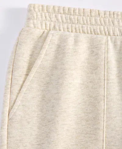 On 34th Women's Tapered Fleece Jogger Pants, Created For Macy's In Oatmeal He