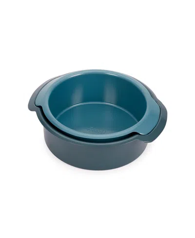 Joseph Joseph 2-piece Non-stick Round Cake Pan Set In Blue