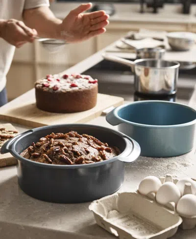 Joseph Joseph 2-piece Non-stick Round Cake Pan Set In Blue