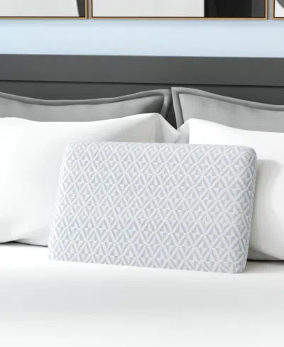 Prosleep Cool Comfort Memory Foam Low-profile Pillow, King, Exclusively At Macy's In White