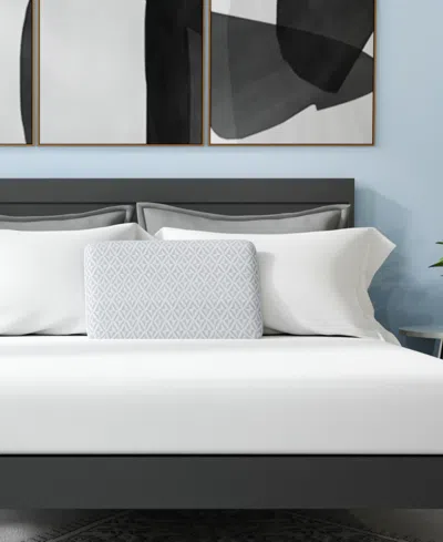 Prosleep Cool Comfort Memory Foam Low-profile Pillow, King, Exclusively At Macy's In White