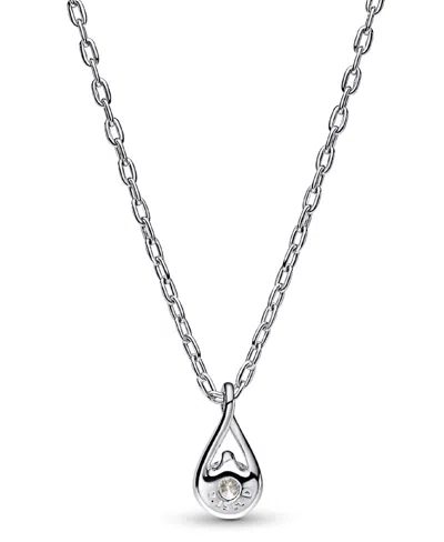 Pandora Infinite Lab-grown Diamond Pendant Necklace In Sterling Silver