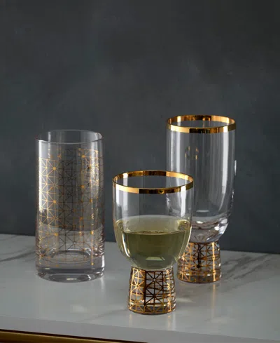 Lenox Tuscany Classics Gold Frost Wine Glasses, Set Of 4 In Clear