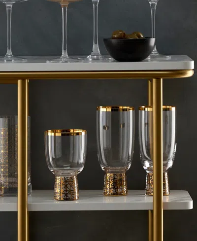 Lenox Tuscany Classics Gold Frost Wine Glasses, Set Of 4 In Clear