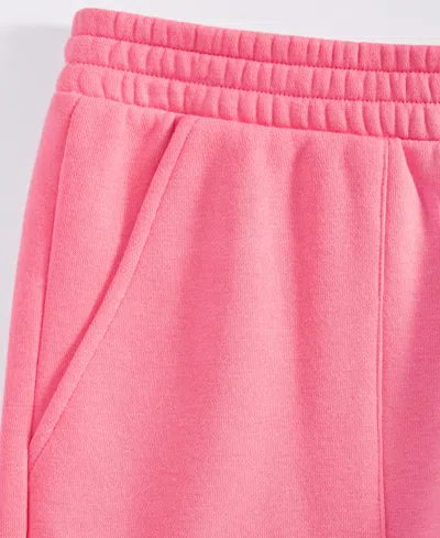 On 34th Women's Tapered Fleece Jogger Pants, Created For Macy's In Strawberry Ice