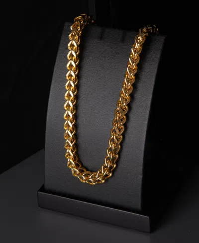Rhona Sutton Stainless Steel Gold Box Chain Necklace In Gold