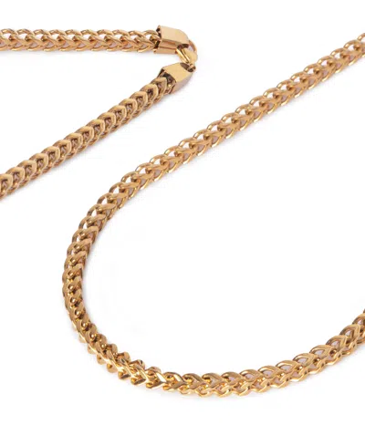 Rhona Sutton Stainless Steel Gold Box Chain Necklace In Gold