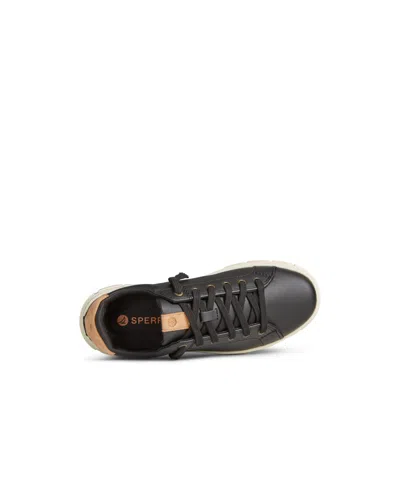 Sperry Women's Winslow Round Toe Sneakers In Smooth Black