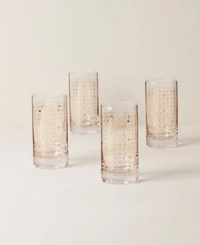 Lenox Tuscany Golden Dust Double Old-fashioned Glasses, Set Of 4 In Clear