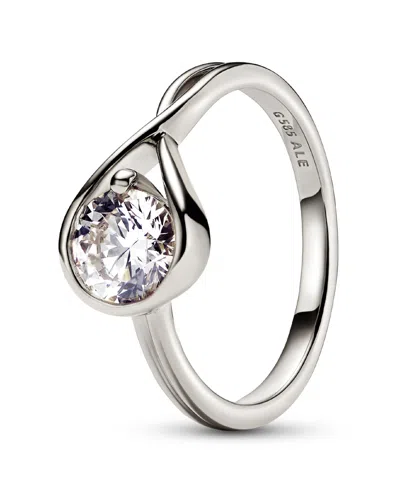 Pandora Infinite Lab-grown Diamond Ring In White Gold