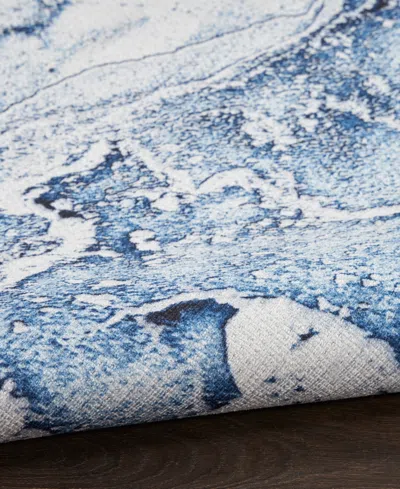 Inspire Me! Home Decor Daydream Washable Ddr01 3'11"x5'11" Area Rug In Ivory,blue