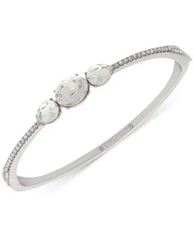 Givenchy Crystal Thin Bangle Bracelet In White