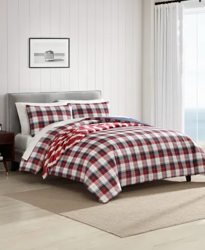 Nautica Rosedale Embossed Comforter Sets In Red Sail,navy