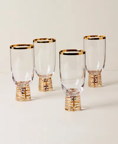 Lenox Set Of 4 Tuscany Classics Frost All-purpose Glasses In Clear
