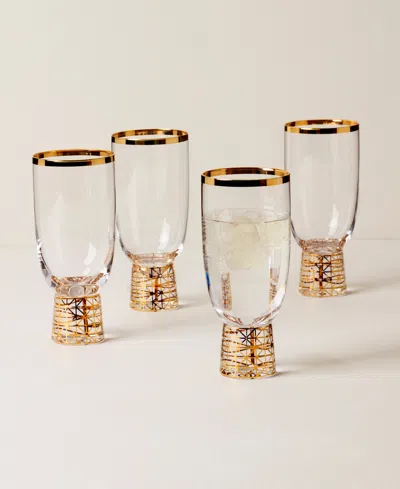 Lenox Set Of 4 Tuscany Classics Frost All-purpose Glasses In Clear